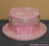 Pink-white-daisy-cake