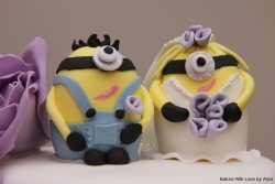 Wedding cake Minion toppers2